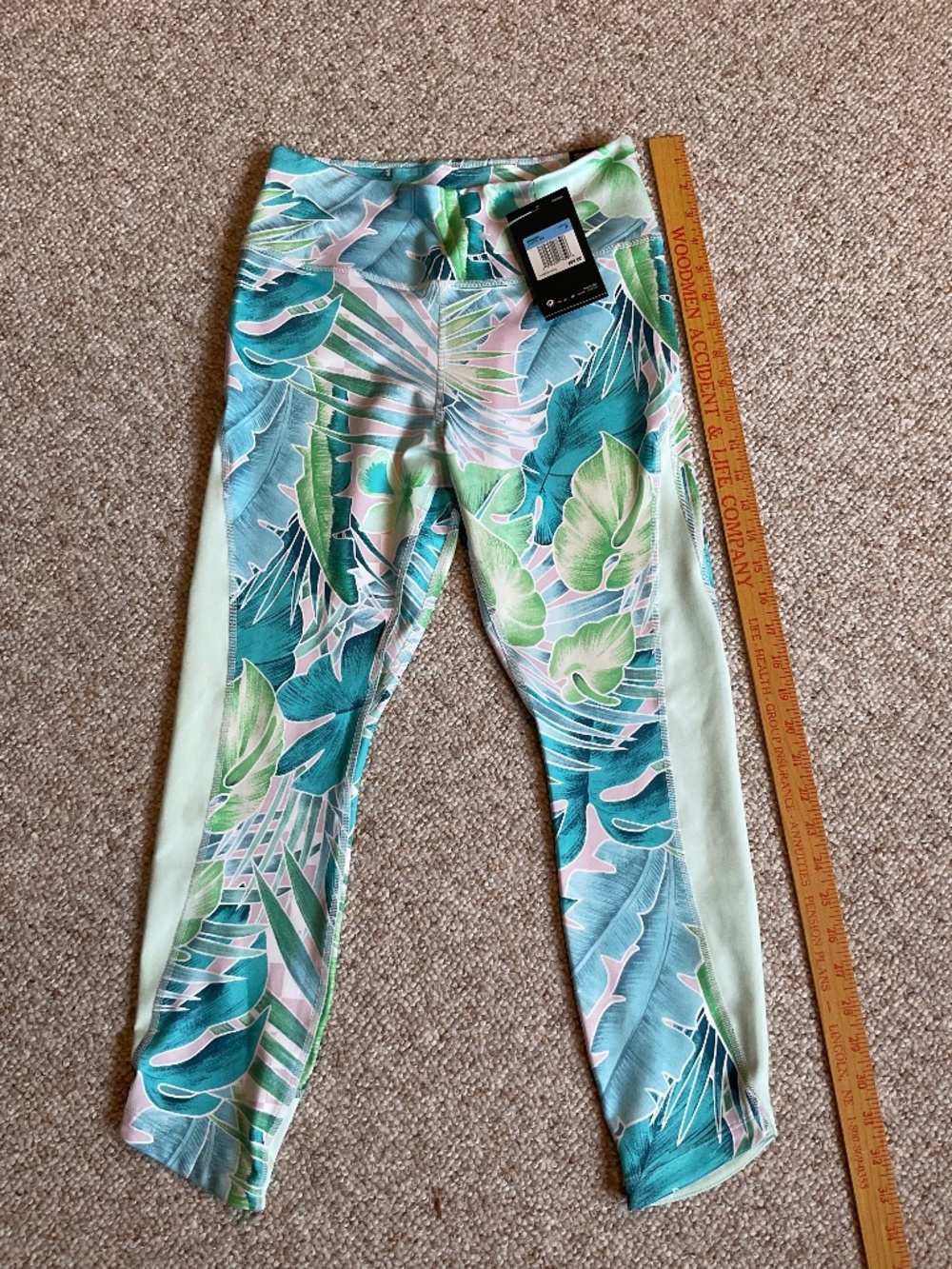 NWT Nike One Dri-Fit High Rise Tropical Palm Floral Leggings M